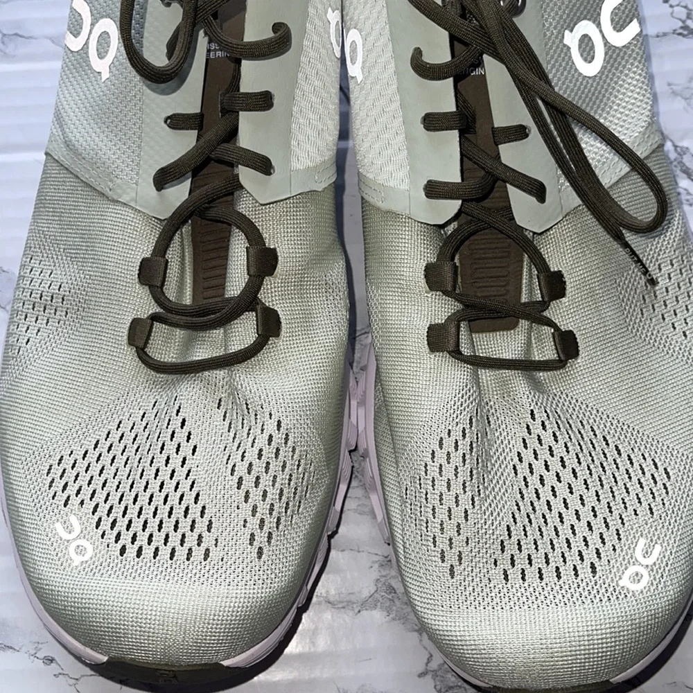 ON CLOUD C ALOE WHITE AND BROWN MENS SIZE 12 LIGHTWEIGHT BUILT FOR MIXED… - Picture 8 of 11